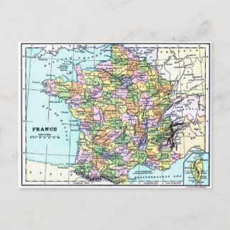 Carte de France - Carte postale