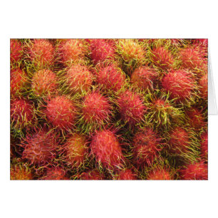 Carte de fruits tropicaux Rambutan