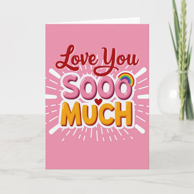 Carte de Fun « Je t'aime tellement » (Devant)