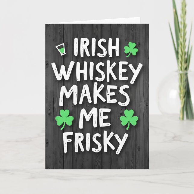 Carte de Fun Whiskey Shamrock (Devant)