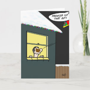 Carte de Funny Christmas : Prancer