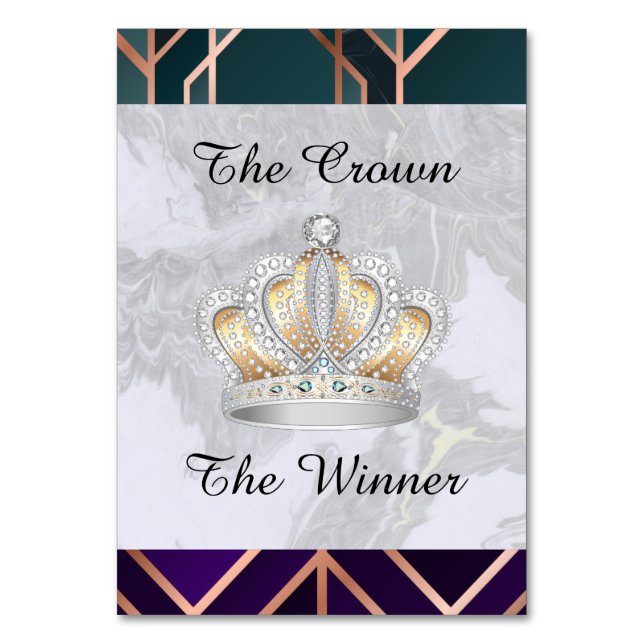 Carte de gagnant de la Couronne (Dos)