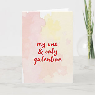 Carte de Galentine unique