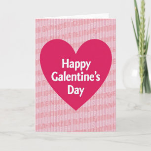 Carte de Galentines Day à motif de lettre