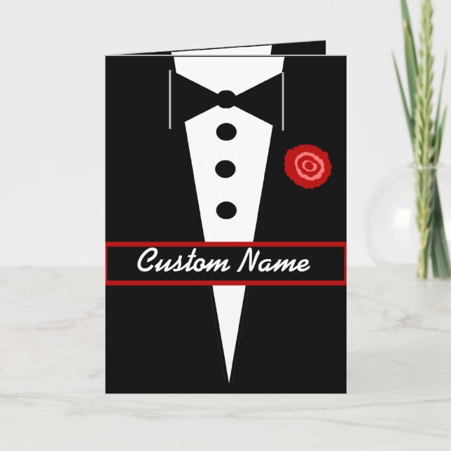 Carte de garçon d'honneur 'CUSTOM NAME Be My Groom (Devant)
