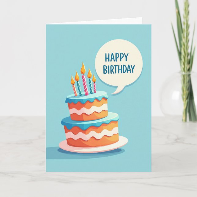 Carte de gâteau à étages festif (Devant)