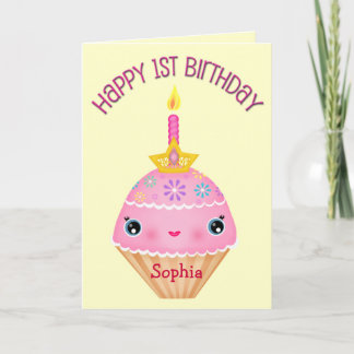 Carte de gâteau d'anniversaire personnalisée pour