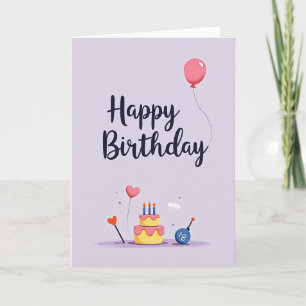 Carte de gâteau d'anniversaire Sweet Eighteen