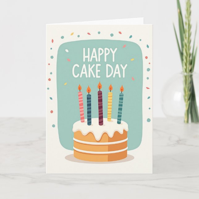 Carte de gâteau de célébration (Devant)