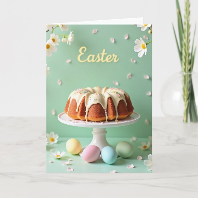 Carte de gâteau de célébration du doux printemps (Devant)