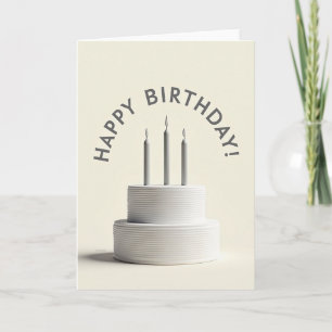 Carte de gâteau de célébration élégant