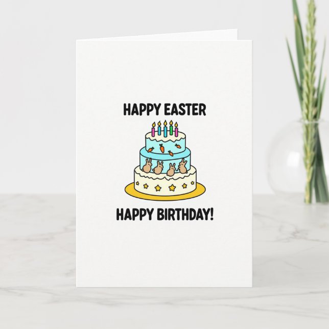 Carte de gâteau de célébration festive (Devant)