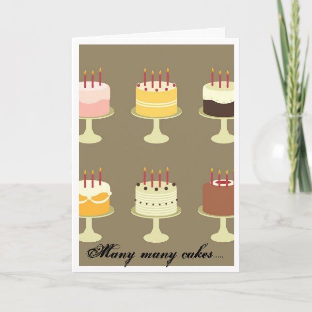 Carte de gâteaux d'anniversaire (Devant)