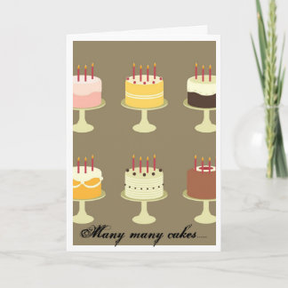 Carte de gâteaux d'anniversaire