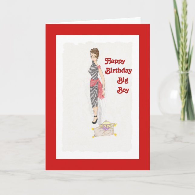 Carte de génie d'anniversaire pour lui (Devant)