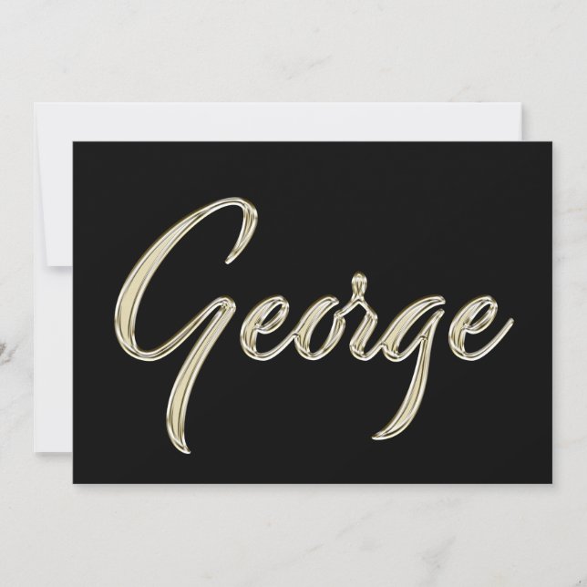 Carte de George White or (Devant)