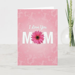 Carte de gerbera Gerbera pour Maman Je T'Aime