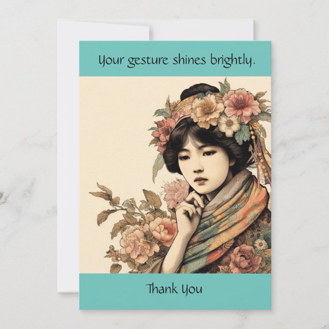 Carte de geste lumineux Merci (Devant)