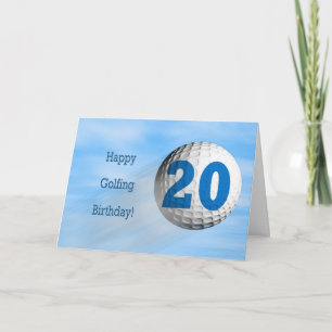 Carte de golf 20e anniversaire