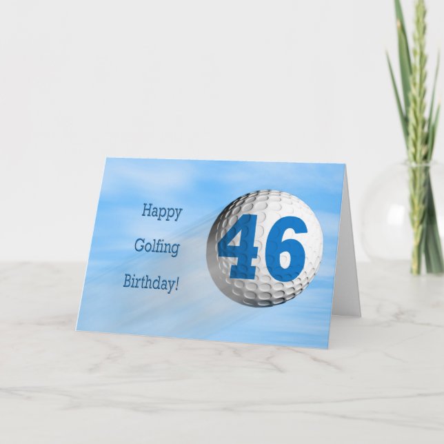 Carte de golf 46e anniversaire (Devant)