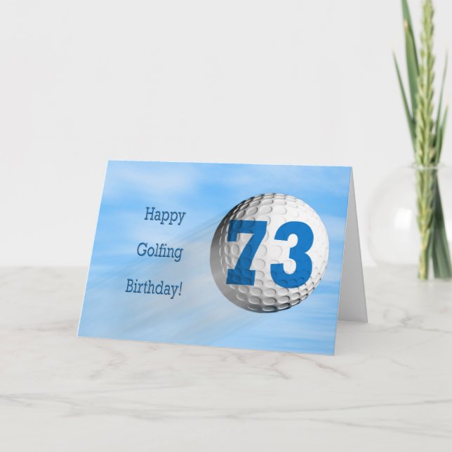 Carte de golf 73e anniversaire (Devant)