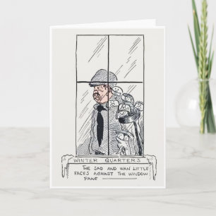 Carte de golf Cartoon Briggs 1916 vintage