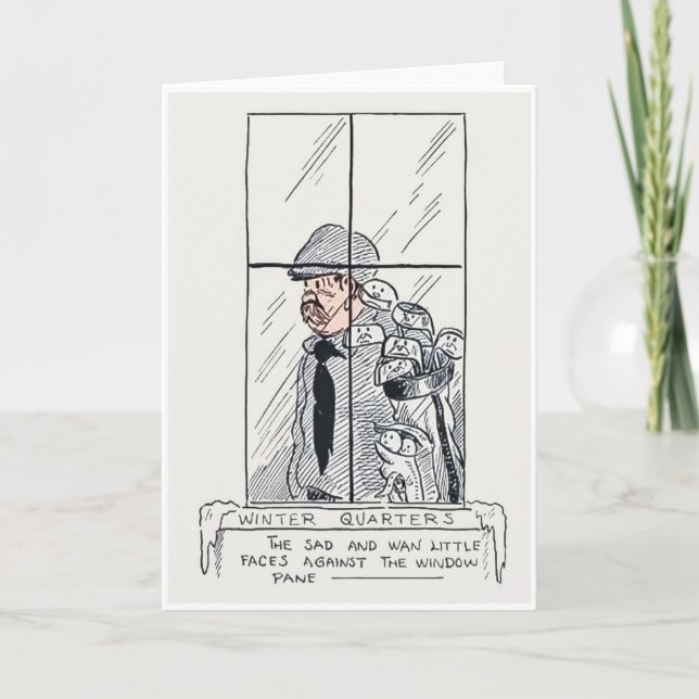 Carte de golf Cartoon Briggs 1916 vintage (Devant)