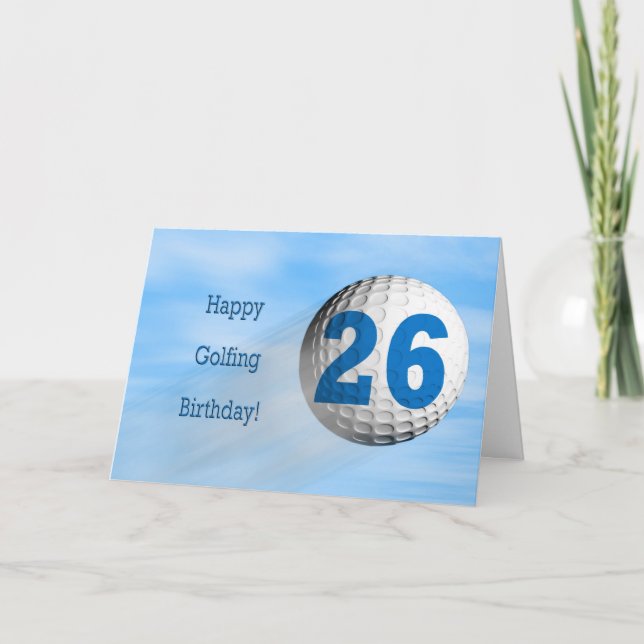 Carte de golf de 26e anniversaire (Devant)