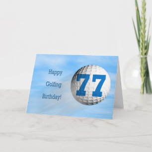 Carte de golf de 77e anniversaire