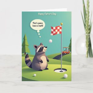 Carte de golf pour la Fête des Pères douce