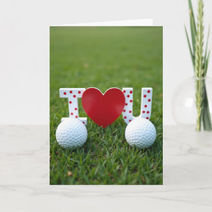 Carte de golf sincère