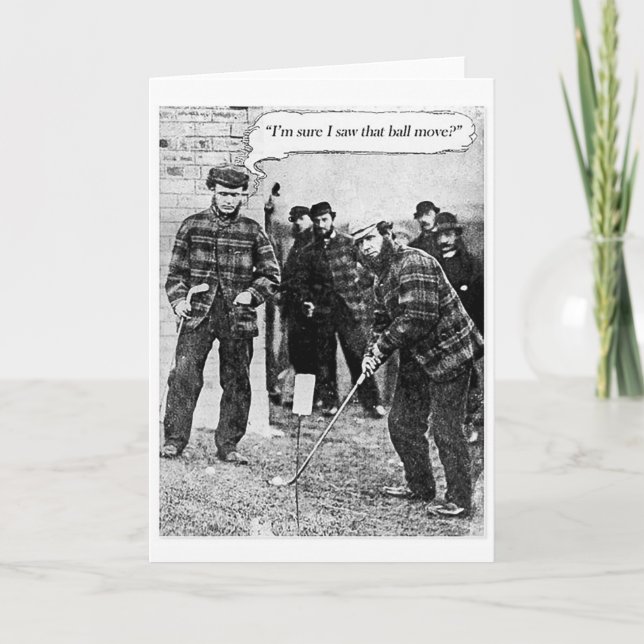 Carte de golf vintage (Devant)