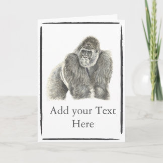 Carte de gorille Silverback personnalisable