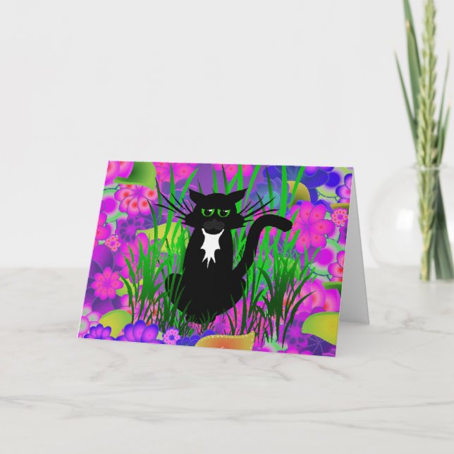 CARTE DE GRÂCE CHAT NOIR (Devant)