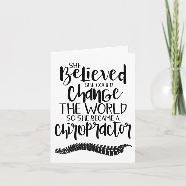 Carte de graduation chiropratique, carte de gradua (Devant)