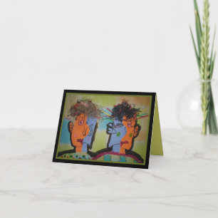 Carte de graduation de deux Curmudgeons