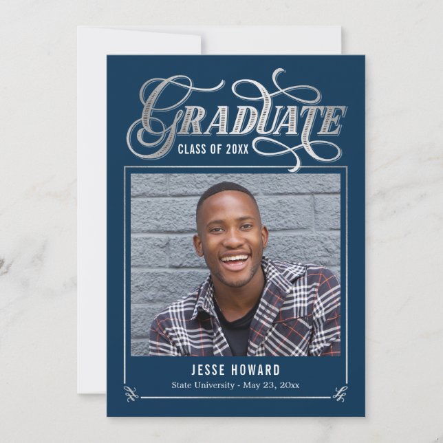 Carte de graduation Futur de brillance couleur mod (Devant)