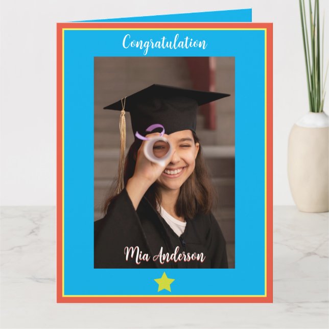 Carte de graduation Little Superstar (Devant)