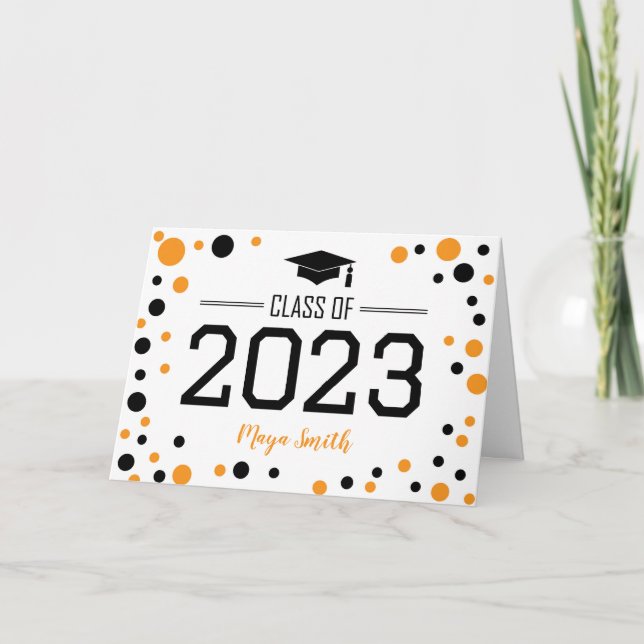 Carte de graduation simple et moderne pour le dos  (Devant)