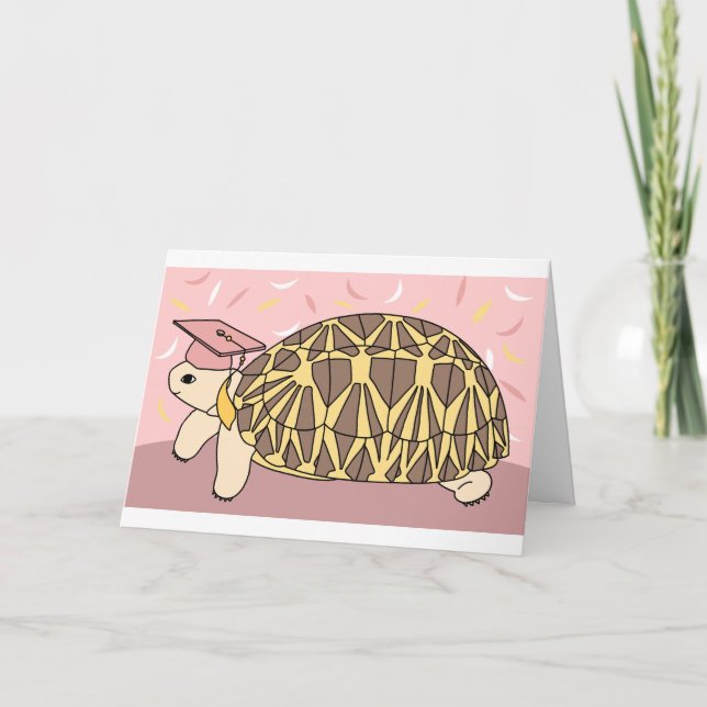 Carte de graduation Star Tortoise personnalisable  (Devant)