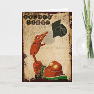 Carte de graduation Steampunk