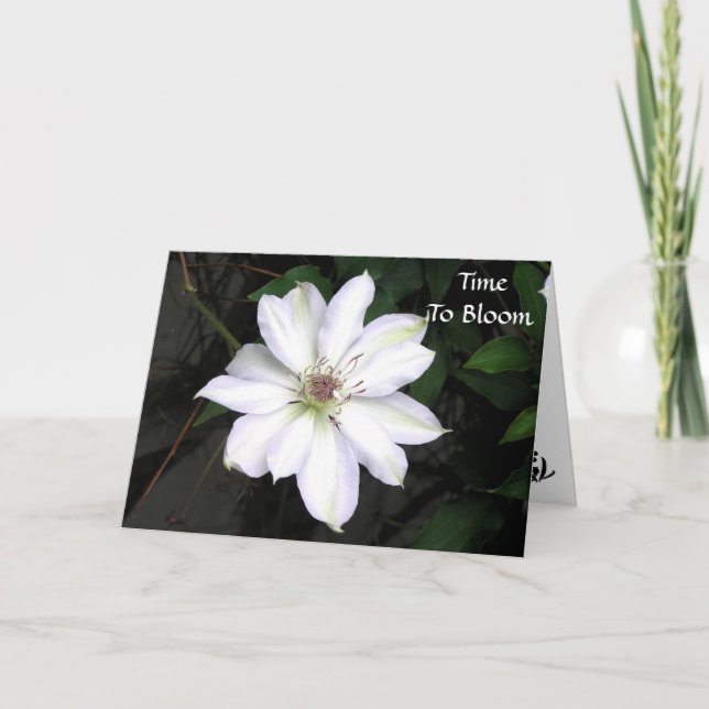 Carte de graduation Time To Bloom (Devant)