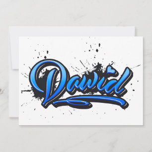 Carte de graffiti Dawid Heart Splash