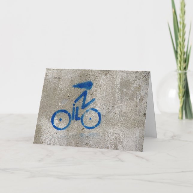 Carte de graffiti de cycliste (Devant)