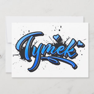 Carte de graffiti Tymek Heart Splash