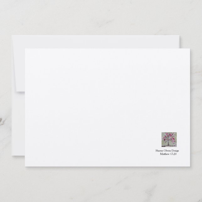 Carte de graines de moutarde (Dos)