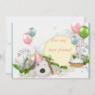 Carte de graisse pour l'anniversaire de chien