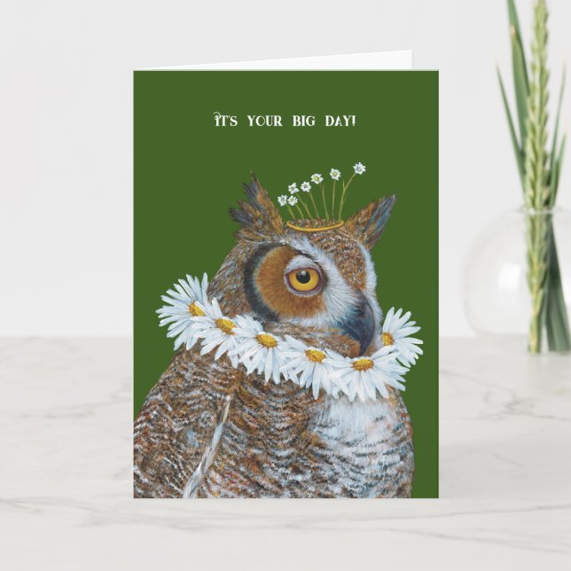 Carte de grand jour Elizabethan Owl (Devant)