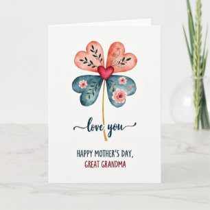 Carte de Grande Mère adorée