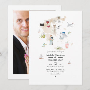 Carte de Grèce Photo de mariage de destination